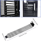 EMSea 10Pcs Vented PCI Slot Covers Dust Baffles Blanking Plates Computer Case view 3