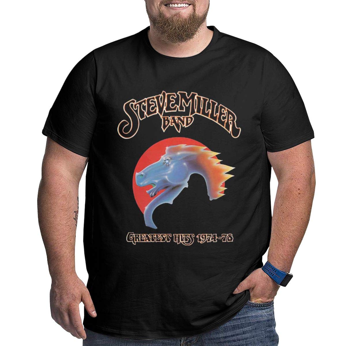 Steve Miller Band Retro T Shirt Crew Neckline Tee For A R Waist Dad Gift 5989 Seknovelty