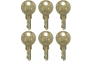 GRADORA 6PCS E114 Paper Towel Dispenser Keys for E-114 Toilet Paper Dispenser Toilet Tissue Dispensers & Soap Key Bob Replacement