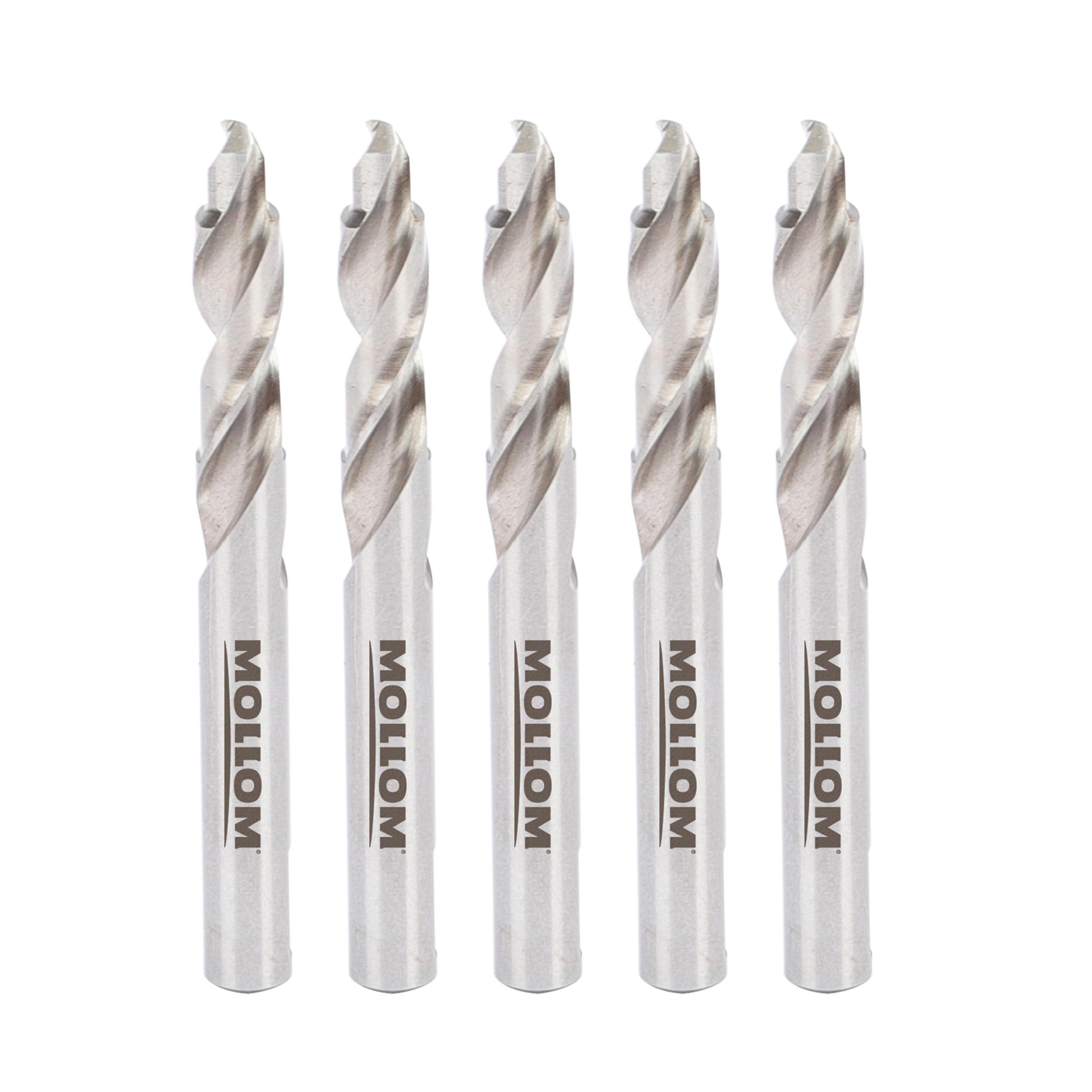 MOLLOM Stepped Pilot Drill Bits 5Pcs for Carbide Hole Saw