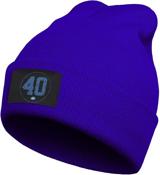 NZKHDbbaei Dairy Queen DQ 40 Old Headwear For Mens Womens Warm Slouchy Solid Color Knitted Caps 