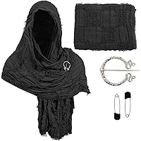 Amazon.com: Dune Costume Desert Wasteland Hooded Shawl Scarf