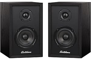 Electrohome Berkeley 2.0 Stereo Powered Bookshelf Speakers with Built-in Amplifier and 3" Drivers for Turntable, TV, PC and W