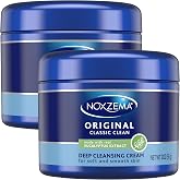 Noxzema Face Wash, Travel-Friendly Jar 2-Pack &ndash; Original Deep Cleansing Cream, Face Cleanser, 2 Oz Ea