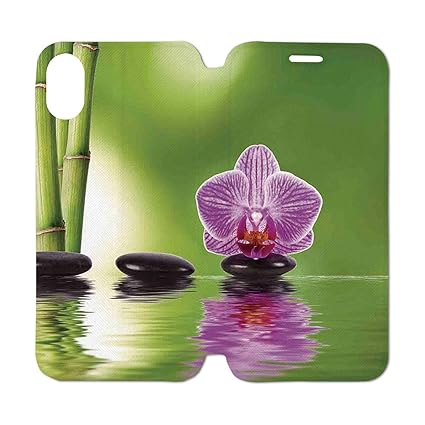 Amazon Com Spa Decor Leather Phone Case Spa Floral Decorating