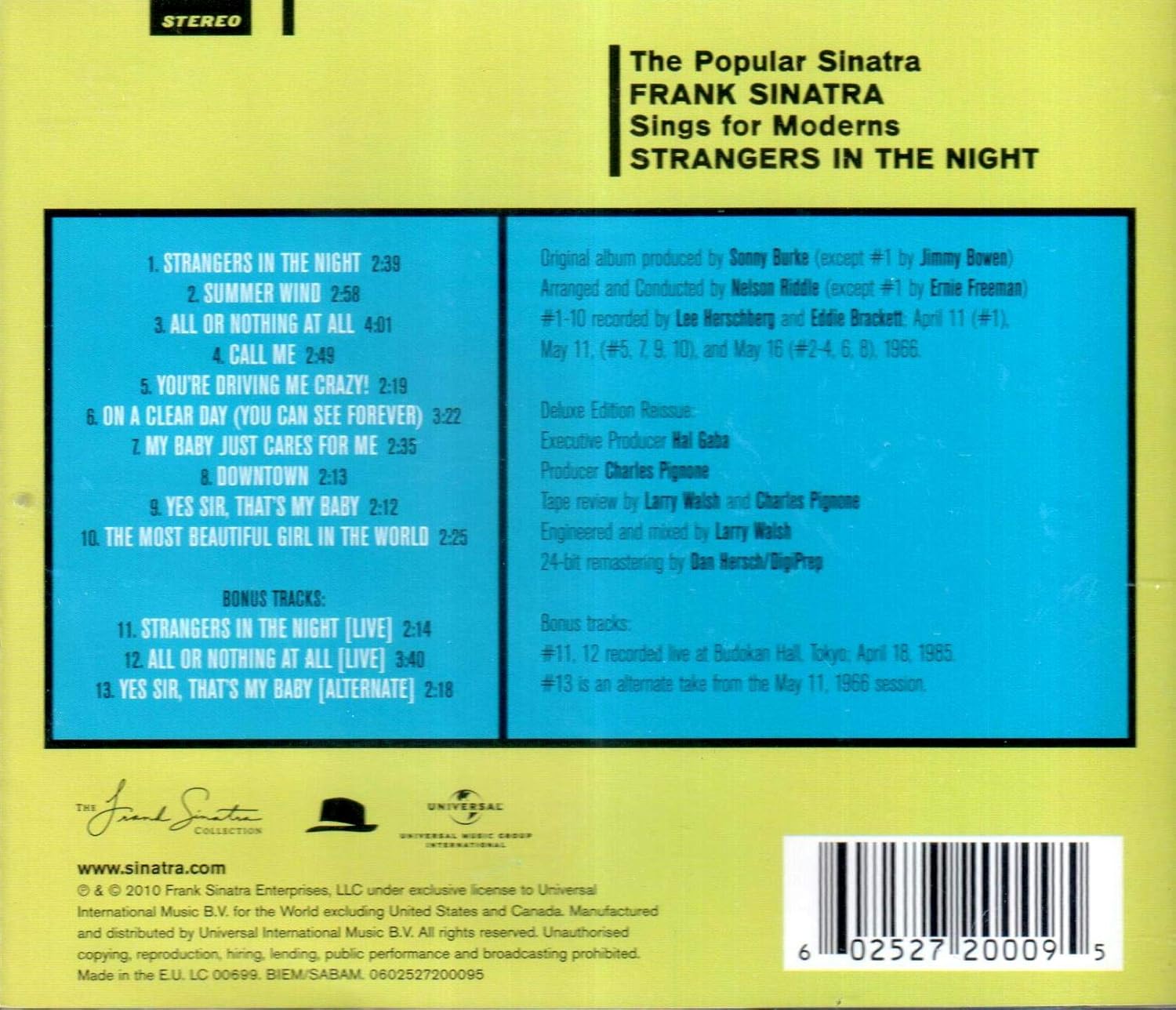 Strangers In The Night Sinatra Frank Amazon De Musik