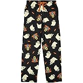 Bioworld Minions Monsters All-Over Print Men's Black Sleep Pajama Pants