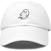 DALIX Ghost Embroidered Mens Womens Cotton Dad Hat Baseball Cap Adjustable