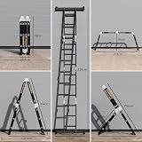 TOUGH MASTER Multi-Purpose Aluminium Ladder EN131-6 Folding Extension Ladder view 2