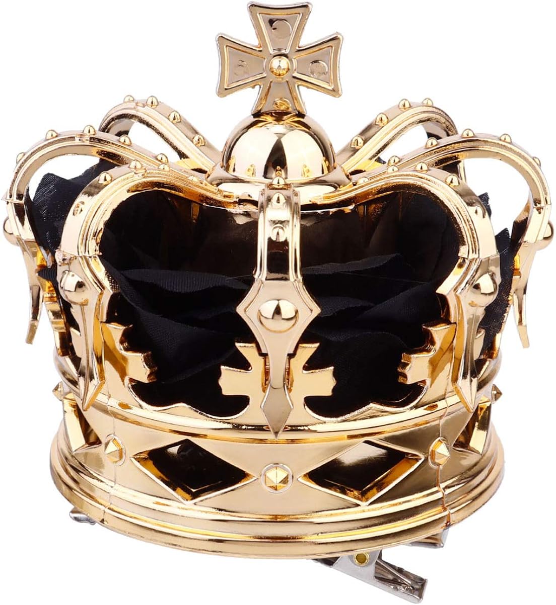 Amosfun Mini King Crown Hairpin Headdress Hair Accessories King Party