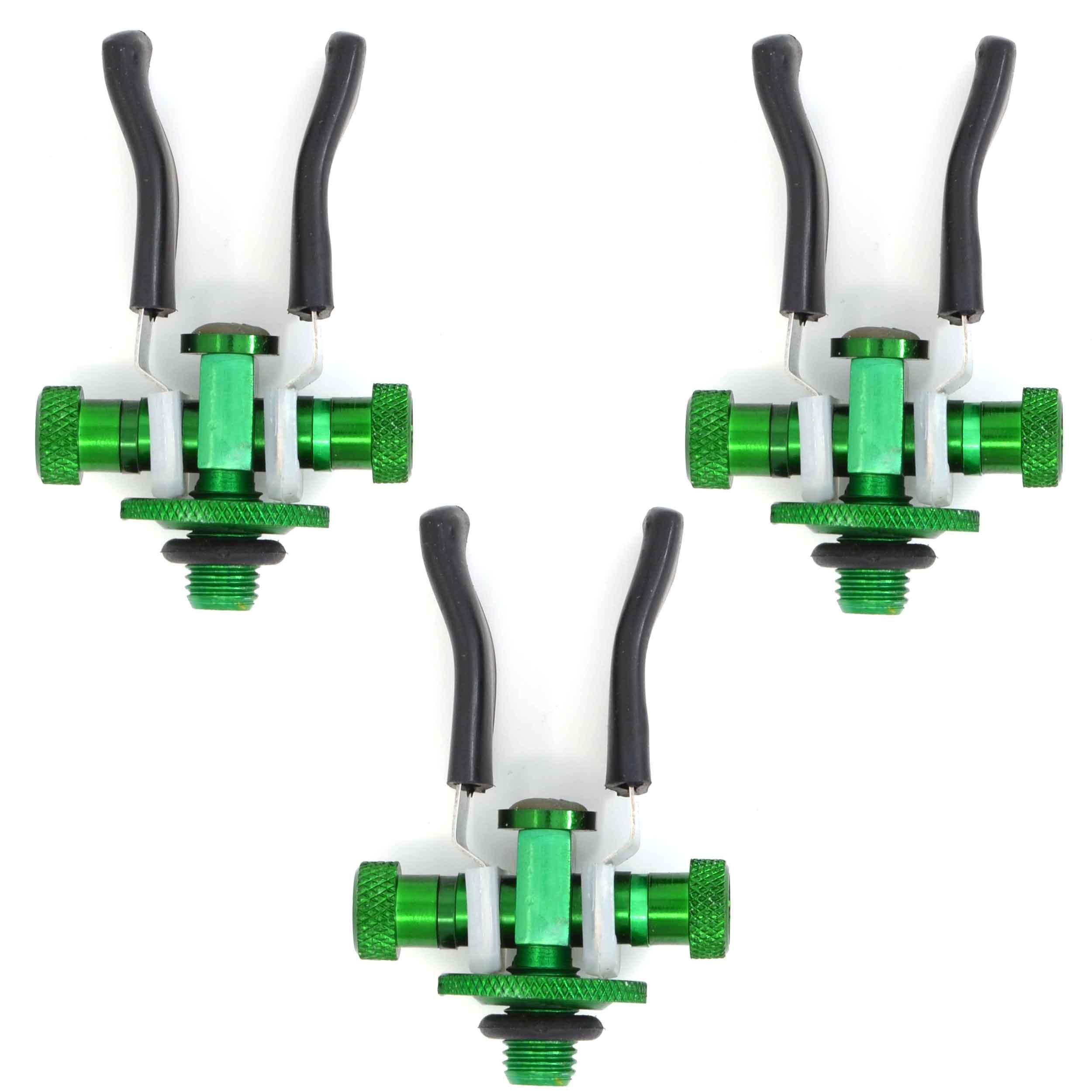 3 Pack of Phoxinus Anodised Aluminium Butt Rests. Adjustable back/rod rests to suit virtually all rods, rod pods, bank sticks etc. Ideal for carp, course and match fishing