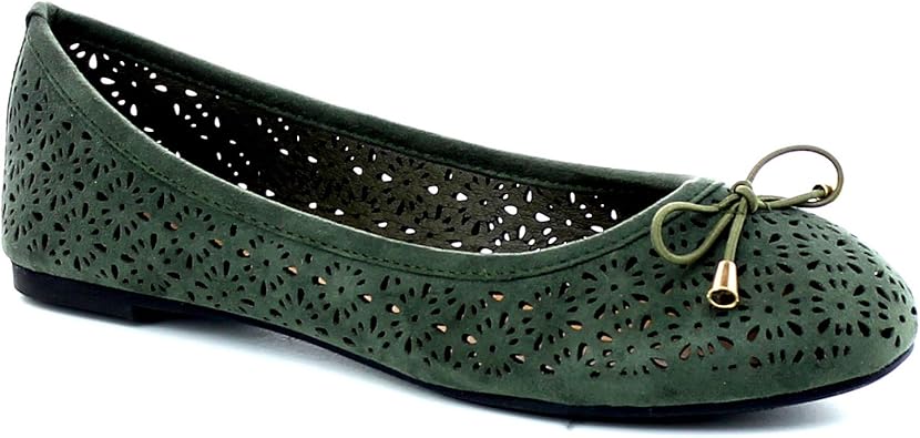 perforated flats women's shoes