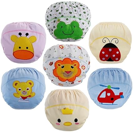 Lictin Trainerhosen Baby Lernwindel Windelhose Wasserdicht Trainer Windelhosen für Baby 1,5 bis 3 Jahre 24-32kg 7 Stück