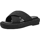 COACH Penelope Signature C Sandal, Charcoal/Black 6.5