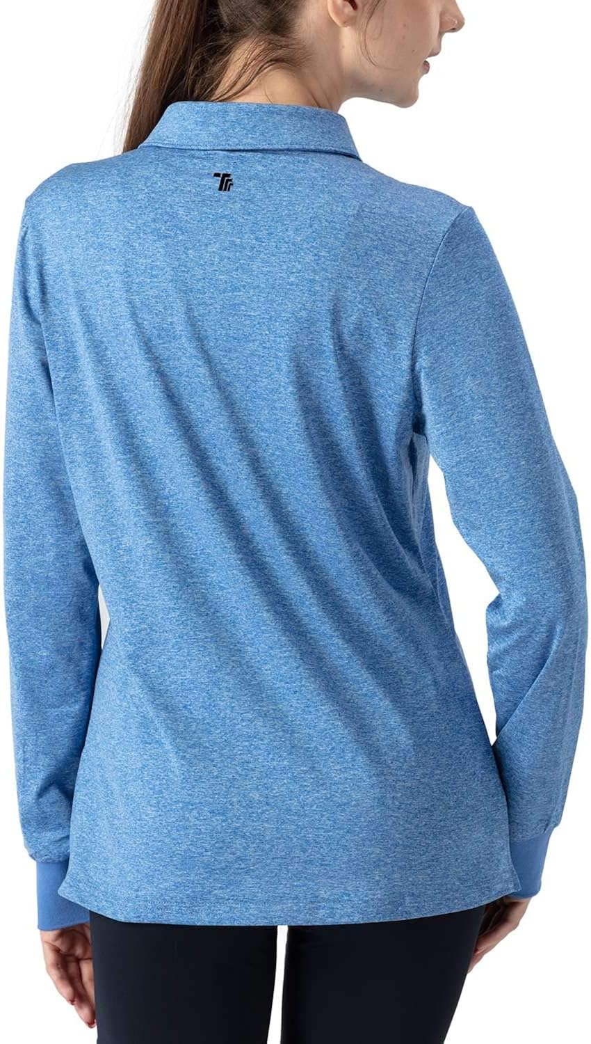 Rdruko Women's Long Sleeve Polo Golf Shirts Casual Sports T-Shirts with Thin Fleece: Clothing
