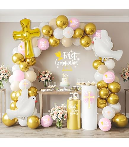 Amazon.com: Angel Communion Balloons PartyDeco 30x18 Inch, First