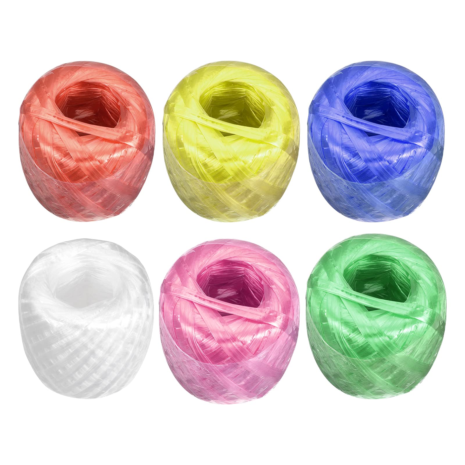 Rebower Polyester Nylon Rope [for Book Packing DIY]-150m/492ft / 6Roll 6 Colors