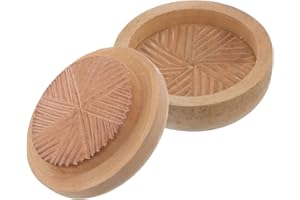 LOPUNER Wooden Wheat Grinder Manual Grain Mill Handheld Small Grain Peeling Mill Sturdy Kitchen Flour