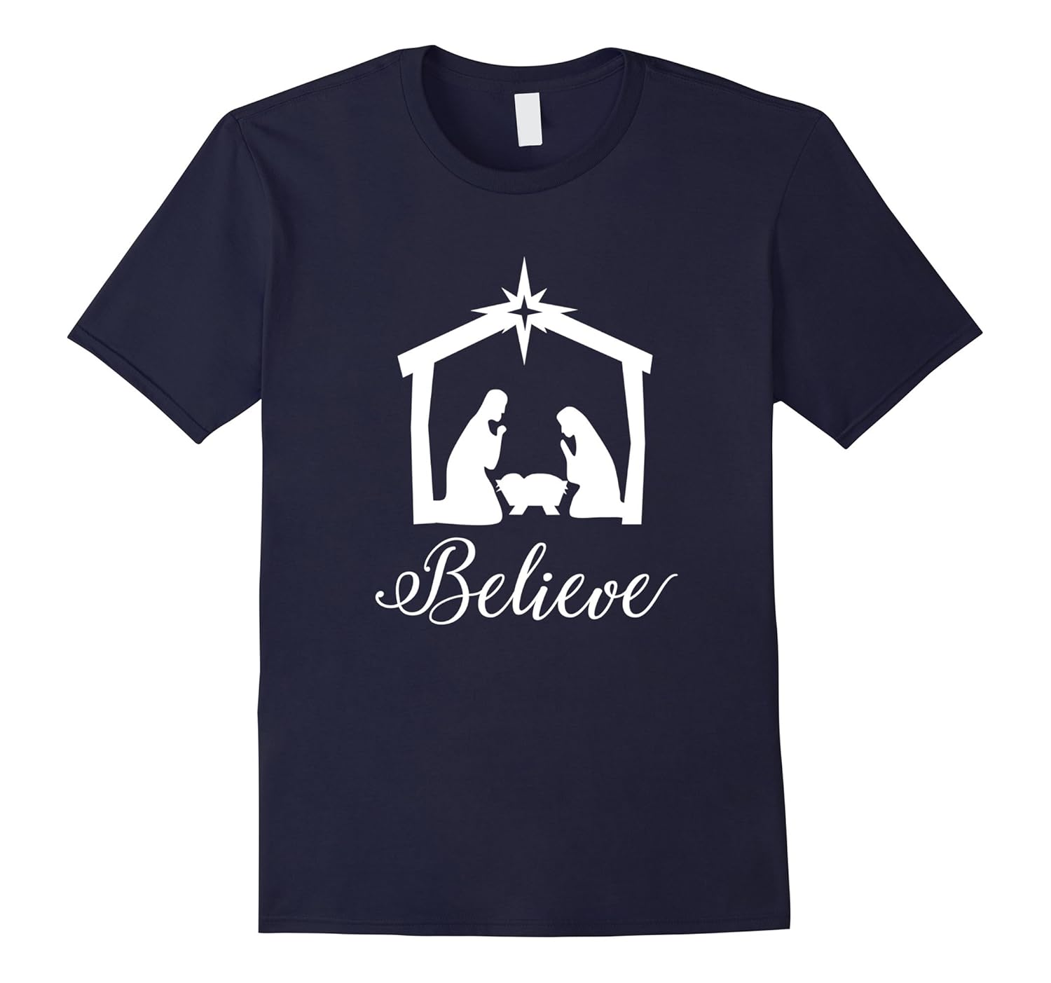 Believe Nativity T shirt Christmas Nativity Shirts-ANZ