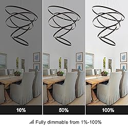 WELAKI Modern LED Chandelier, 15.7"-31.4" Ring