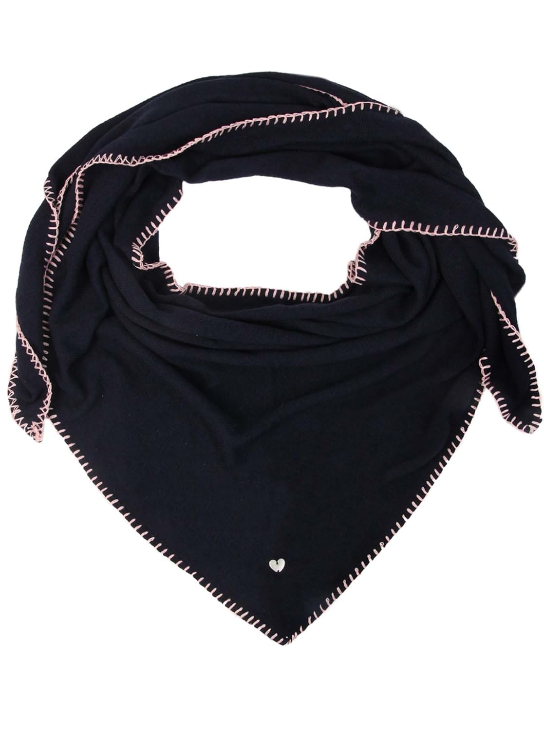 Zwillingsherz Dreieckstuch mit Kaschmir XXL Hals-Tuch und Damenschal Hochwertiger Schal mit Heckelrand f/&uuml;r Damen Jungen und M/&auml;dchen Strick-Waren f/&uuml;r Sommer Herbst Winter 150cm x 120cm