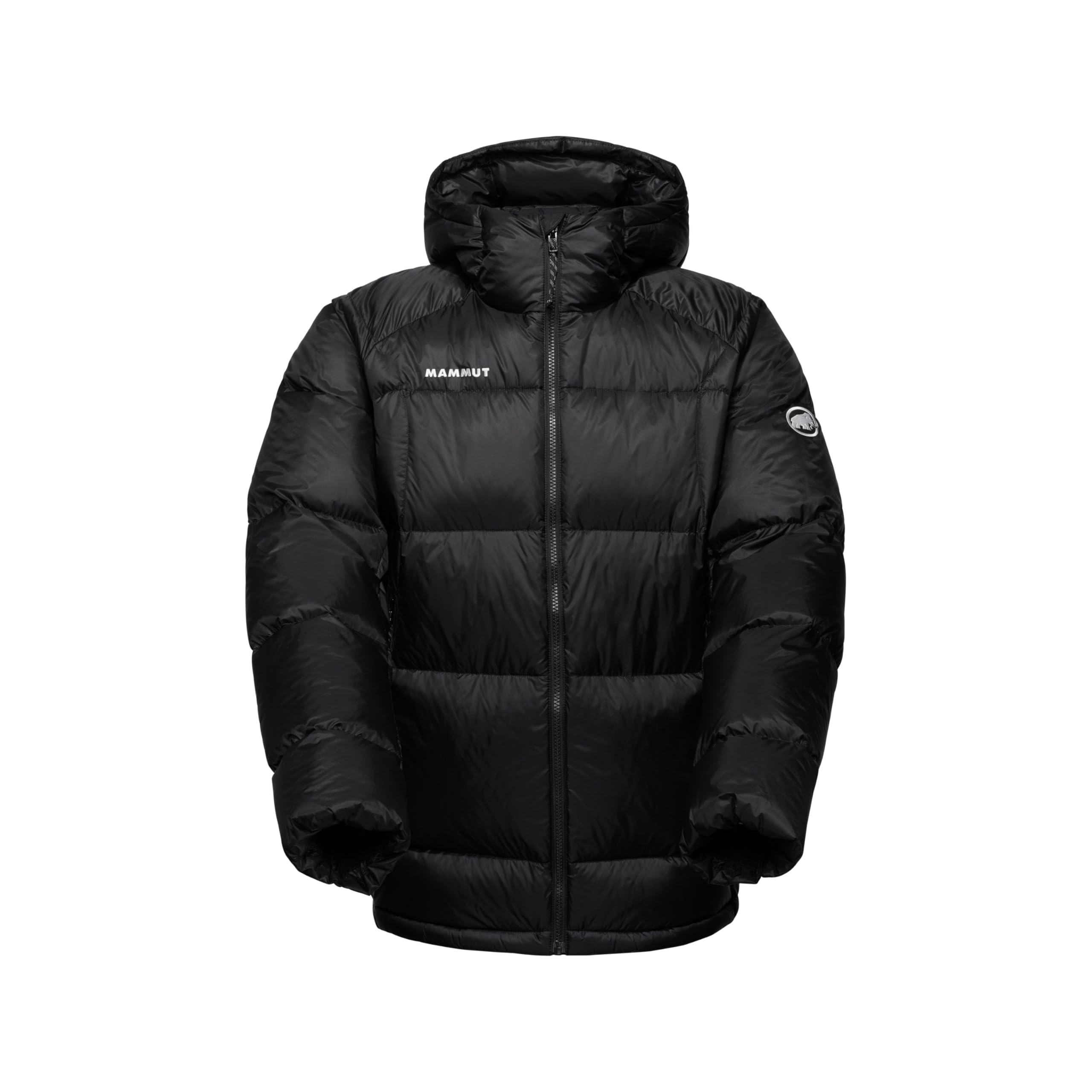 Photo 1 of Mammut Glacier Glow Insulated Hooded Jacket Men – 700 Fill Recycled Down Insulation, Windproof & Water-Repellent, Black, Small