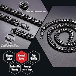 Mens Personalised Name Necklace Chains Stainless
