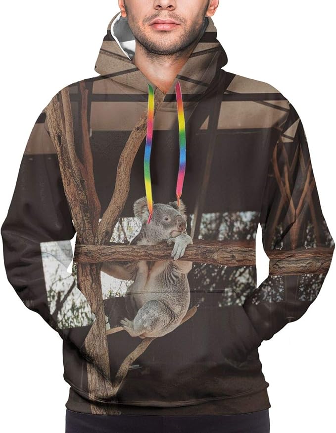 Fashion Animal Theme Men'S Polyester Hoodie Clothing