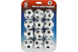 zeyce Pack of 12 Foosball Balls Mini Soccer Balls - Small Soccer Ball Replacements for Foosball Table Fun Home Recreation