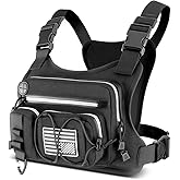Chest Pack,Water Resistant Running Vest for Men, Chest Bag For Running, Cycling, EDC Running Pack Rig For Sports and Workouts