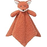 Doindute Baby Orange Fox Soft Stuffed Animal Security Blanket, Plush Fox Character Lovey Blanket, Baby Shower/Nursery Gift, Newborn Infant Toddler Snuggle Blankie for Boys Girls, 14 Inches