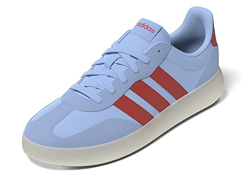 adidas Men's Barreda Decode Sneaker, Clear Sky/Bright Red/White, 12