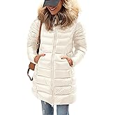 PRETTYGARDEN Women's Long Winter Puffer Coats Hooded Zip Up Thickened Parka Down Jackets Trendy Fashion Warm Outerwear