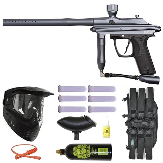 Azodin Kaos Paintball Marker Gun 3Skull Mega Set Gun