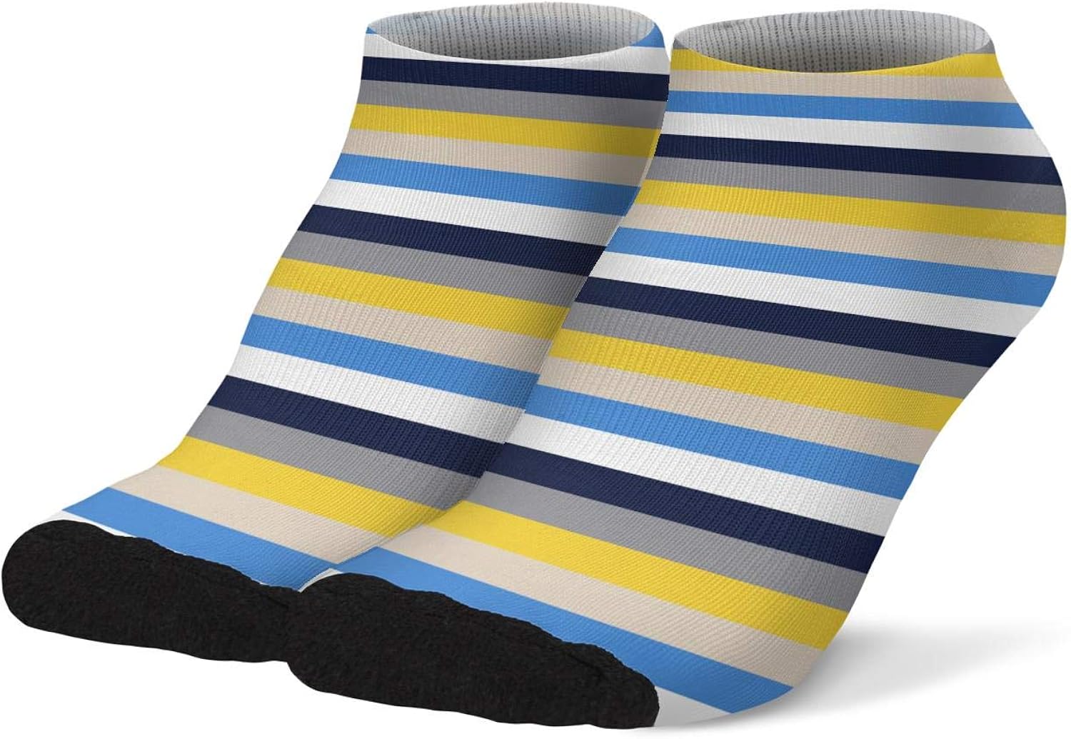 Mens Short Socks Gay Colorful Rainbow Stripe Cozy Breathable Elastic