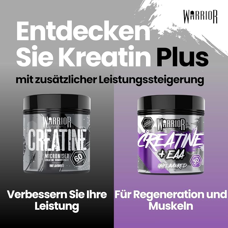 Kreatin Monohydrat + EAA Pulver 270 g (Geschmacksneutral) – 30 Portionen – muskelaturaufbau & Regeneration – Essentielle Aminosäuren & Creatin für Pre- & Post-Workout Hohe Qualität