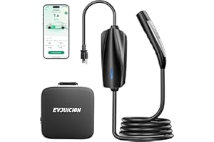 EVJUICION Tesla Charger Level 1 EV Charger for Tesla 110V 15 Amp WiFi/APP Enabled Mobile Connector with NEMA 5-15 Plug 19ft Cord Compatible with All Tesla Models 3/Y/X/S