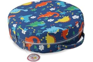 Zicac Portable Toddler Cushion for Dining Table, Safety Dining Seat Cushion for Toddler Kids Baby Infant with Non-Slip Bottom, Washable Thick Seat Pad Dismountable