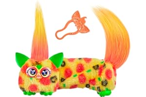 Furby DJ Furblets Pepp-Oh-Roni Mini Electronic Plush Toy with Funny Stretchable Sound Effects & Music, Speaks Furbish, Pizza 