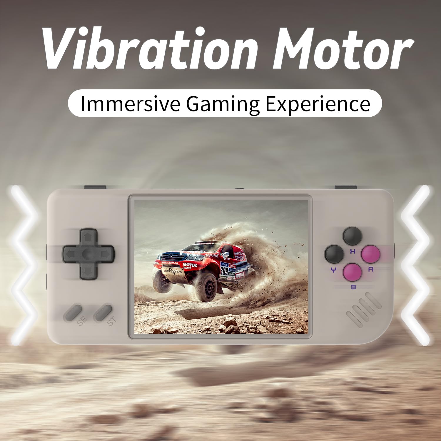 RG28XX Handheld Game Console Retro 2.83-inch Screen Video Game Player 64G TF Card Preinstalled 5000+ Games 3100mAh Battery(Gray)
