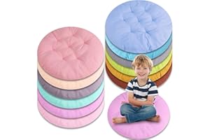 HAOPENGYOU 12 Pcs 16 Inch Floor Pillows Cushions for Kids, Toddlers, Adults - Flexible Seating Pillows for Classroom, Home, S