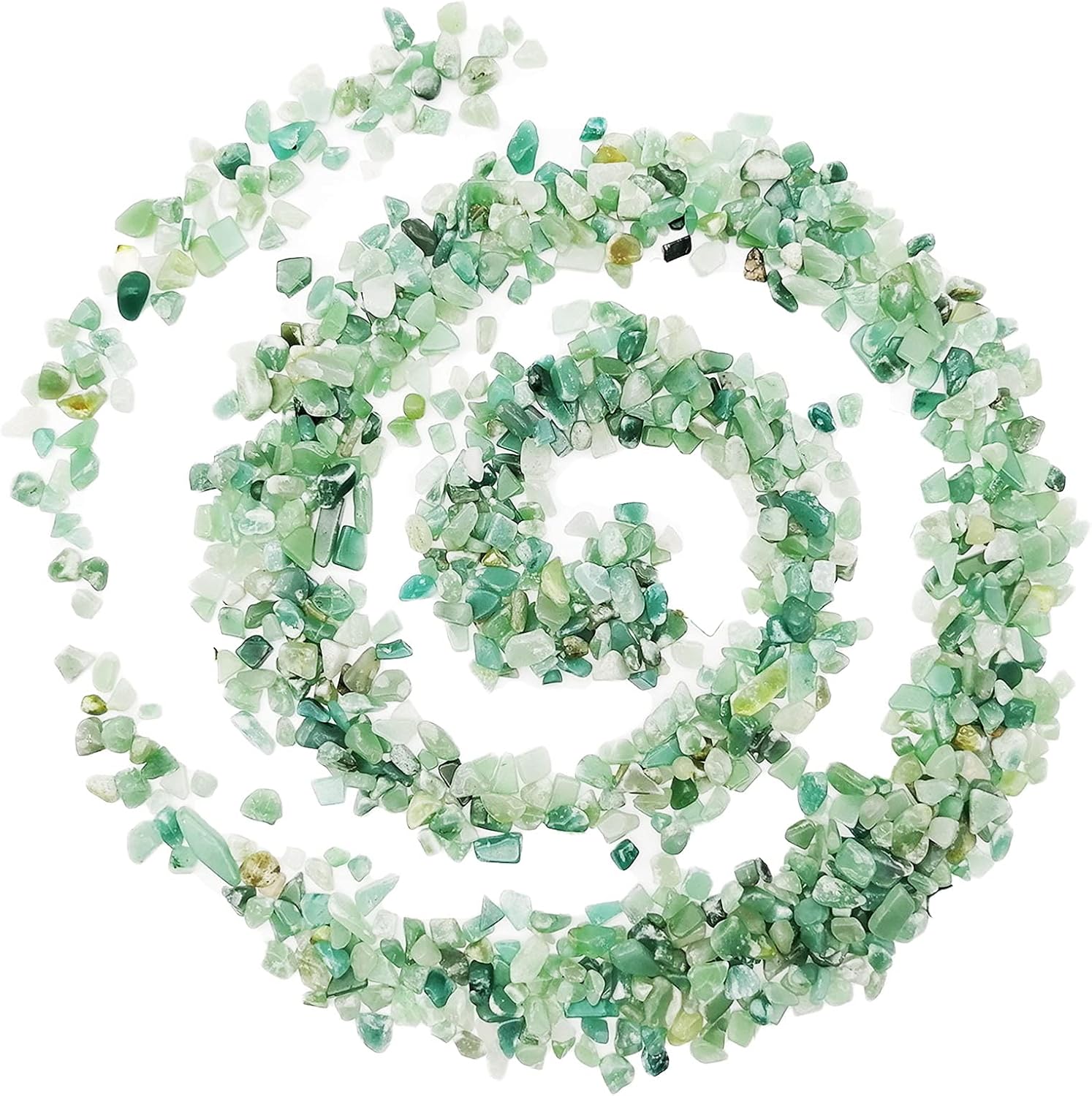 Indoor Fountains & Accessories - Alfykym 335g Assorted Green Aventurine Quartz Crystals Rocks Green Aventurine Crushed Crystal Quartz Tumbled Rocks and Crystals