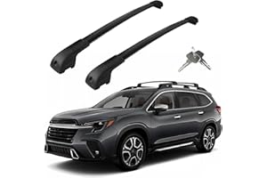 KOARIGO Roof Rack Cross Bars Compatible with Subaru Ascent 2019-2025, Adjustable Aluminum Heavy Duty 300 LBS Anti-Theft Lock Cargo Carrier Rooftop Crossbar Accessories for Bike, Basket, Snowboard, Luggage