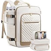 LOVEVOOK Travel Backpack For Women,40L Carry On Backpack Flight Approved,TSA Personal Item Travel Bag Fits 17 Inch Laptop,Business Weekender Overnight Daypack with 3 Packing Cubes