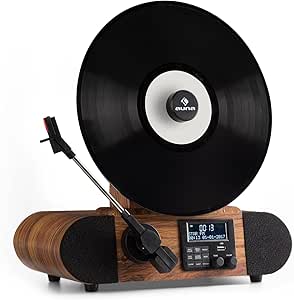 auna Verticalo Dab - Tocadiscos Vintage , Diseño Retro , Dab+