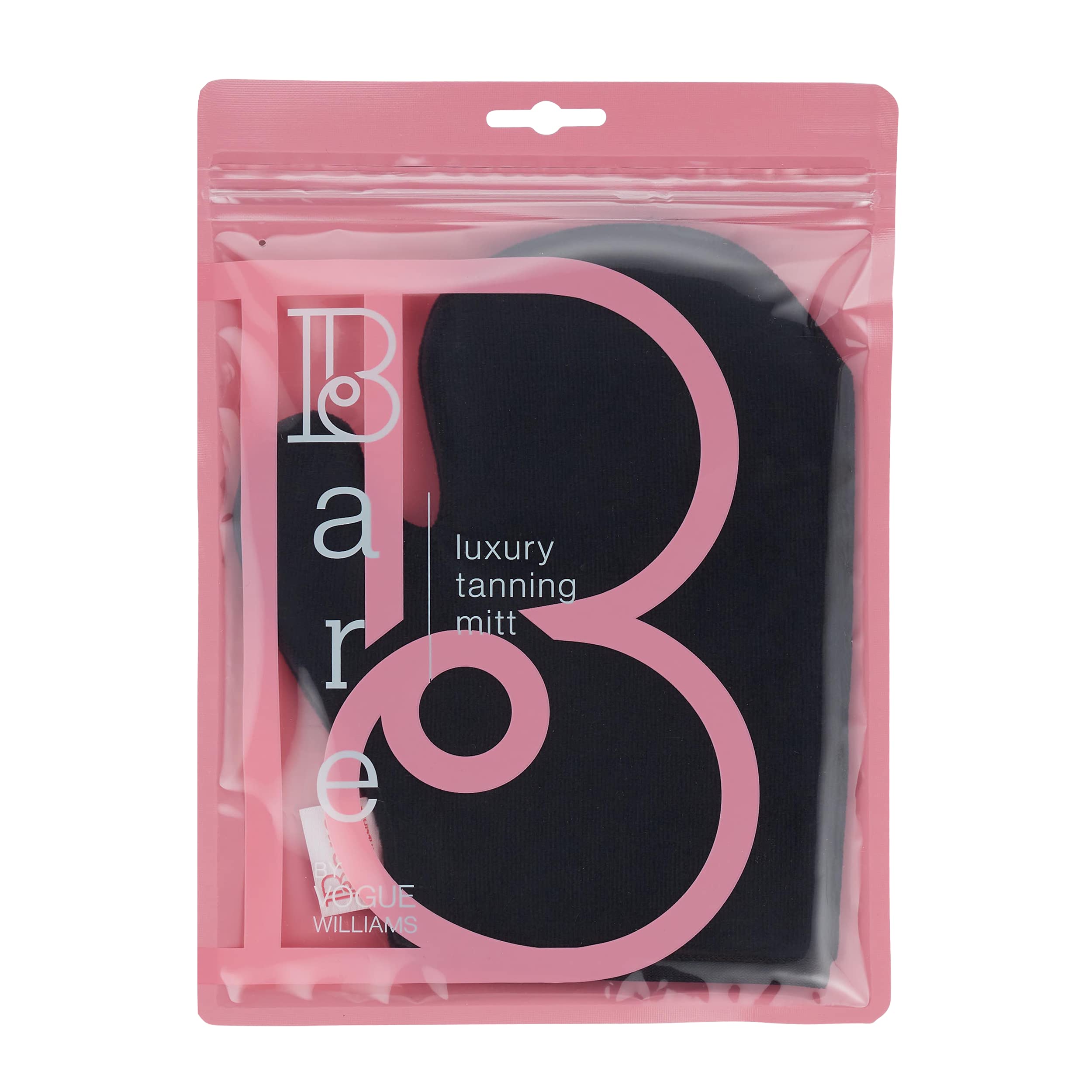 Bare by Vogue Self Tanning Mitt - Double-Sided Fake Tan Mitt with Thumb Feature for Streak-Free, Smooth Application - Washable & Reusable Protective Glove (One Size, Black) โ image 1