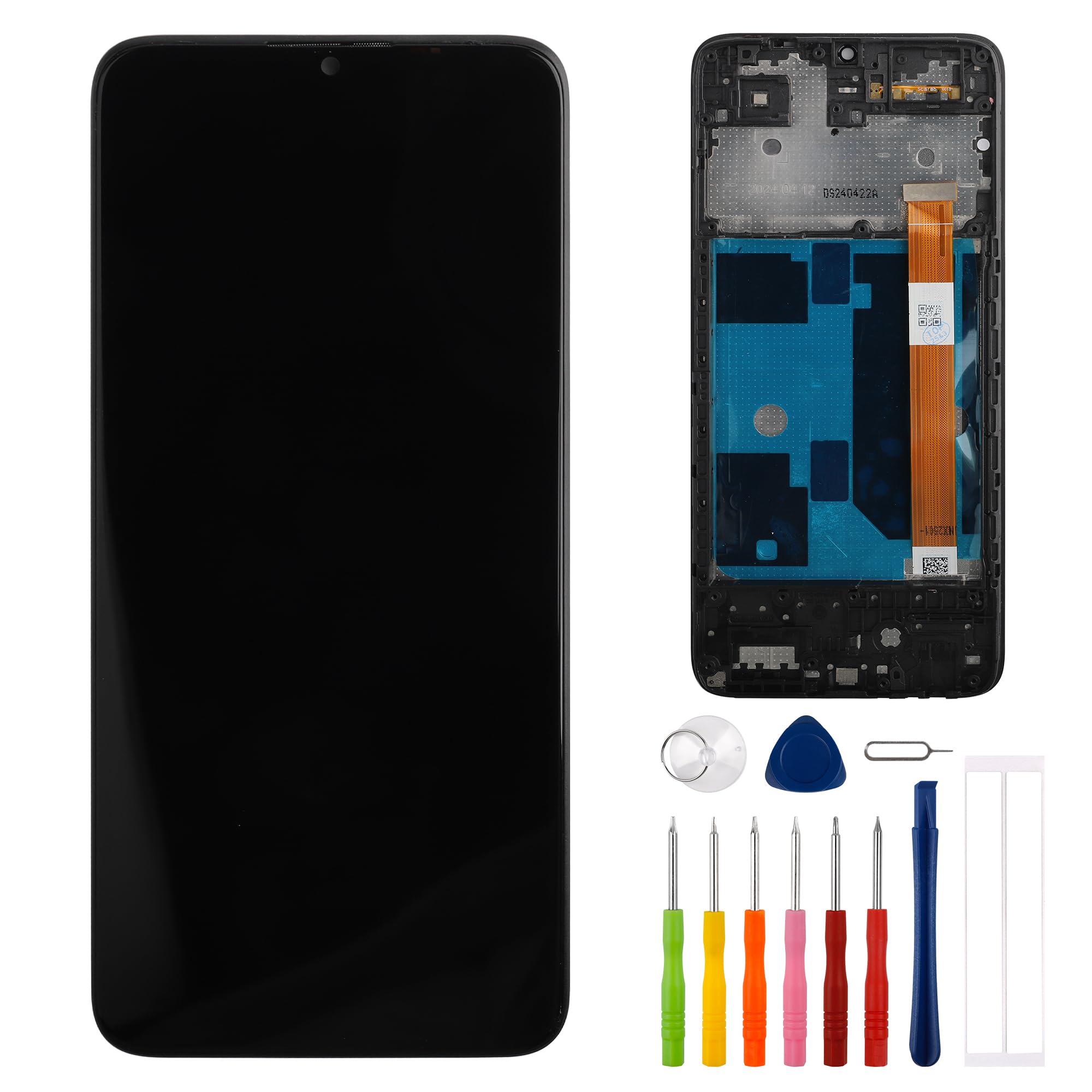 Photo 1 of E-yiiviil LCD Digital Display Compatible with TCL K24 K23 T434D T434W(with Frame) 6.56" LCD Display Touch Screen Assembly with Tools