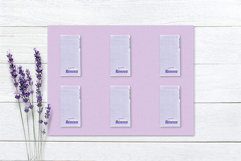 Pañuelos de Bolsillo Sensitive, 4 Capas, 6 Paquetes, Lavanda