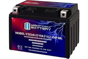 Mighty Max Battery YTZ14S -12 Volt 11.2 AH, 230 CCA, Rechargeable Maintenance Free SLA AGM Motorcycle Battery