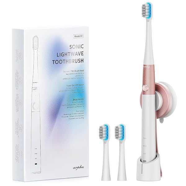 ARPHA ELECTRIC TOOTHBRUSH FOR ADULTS, ULTRASONIC, BATTERY POWERED,...